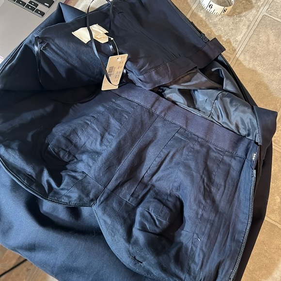 J Crew Raquel 🆕 Sleeveless Party Bridesmaid Dress Navy Blue open shoulders sz.0 - Picture 11 of 16